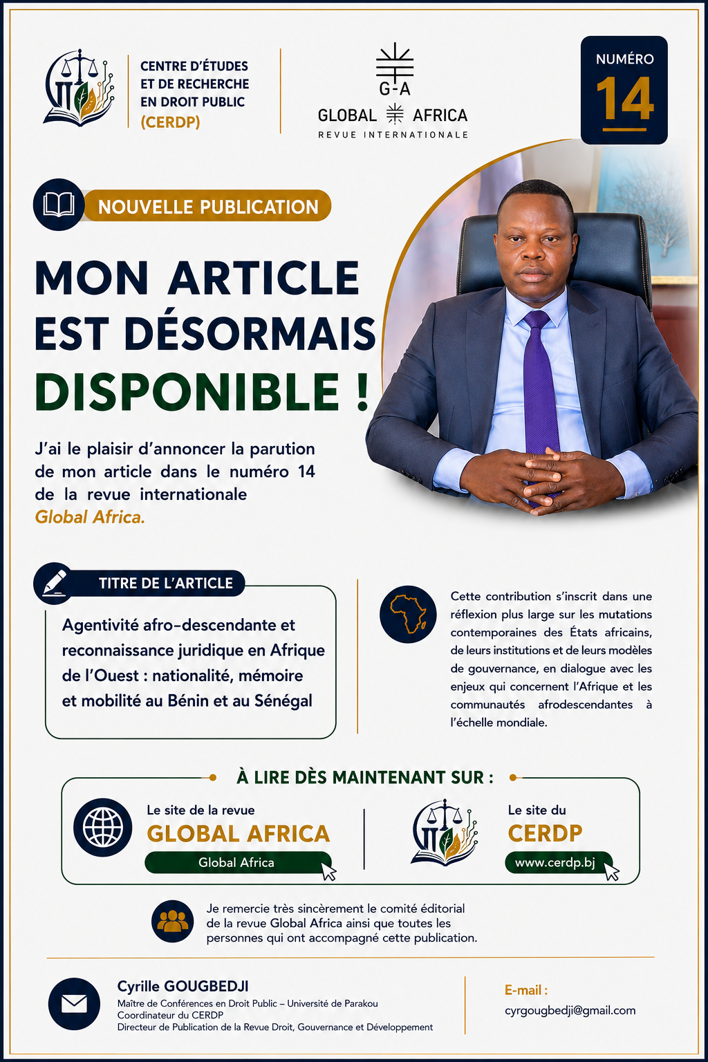 Agentivité afro-descendante et reconnaissance juridique en Afrique de l'Ouest : nationalité, mémoire et mobilité au Bénin et au Sénégal.